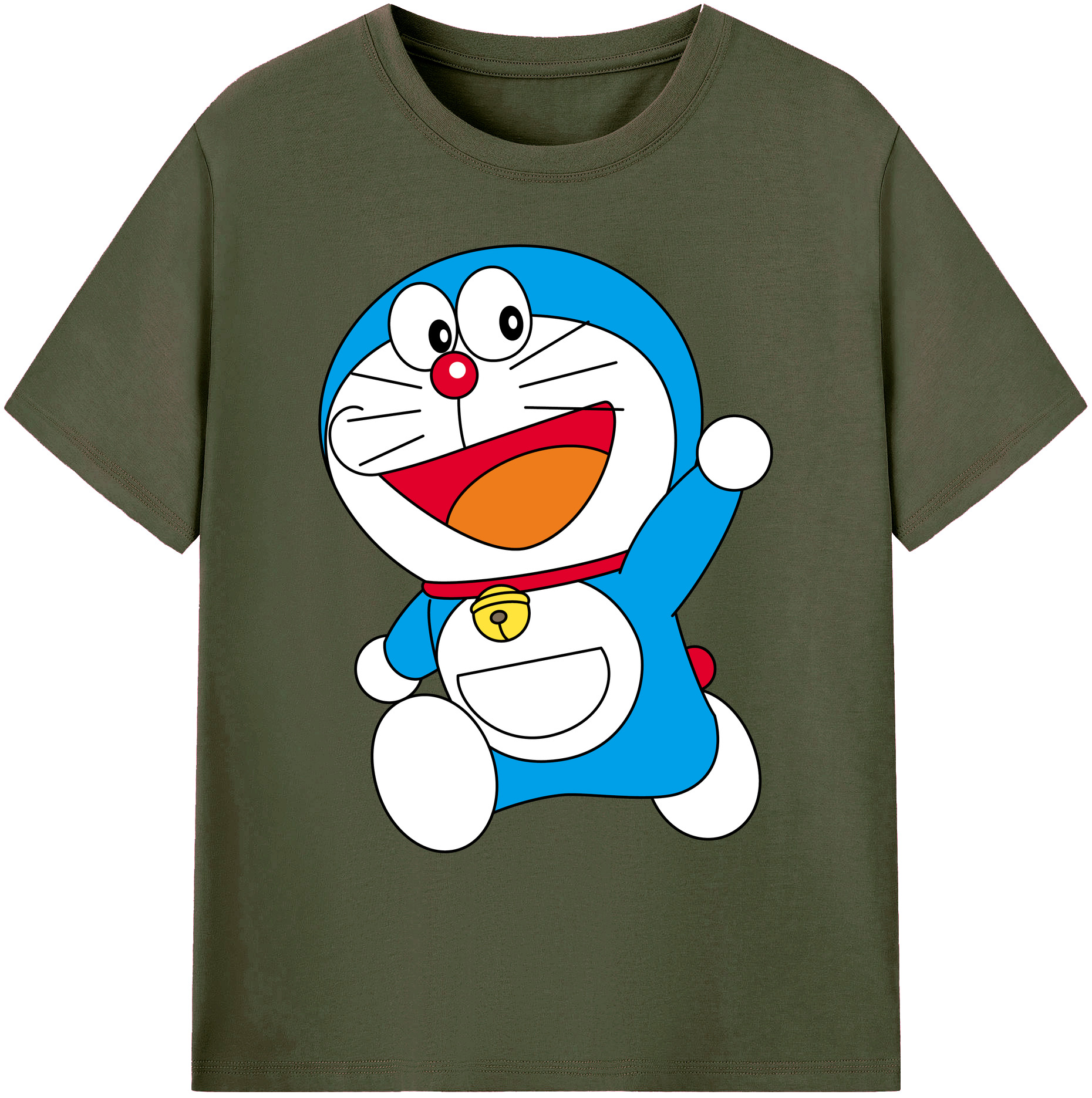 （画像用） ドラえもん Doraemon 綿100％ メンズ半袖Tシャツ｜肌触りやわらか＆通気性